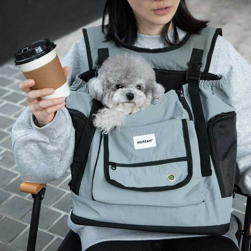 HiDREAM山系寵物外出胸前包 寵物胸包 狗狗外出包 貓咪外出袋 寵物背包 寵物懷抱包 寵物提包 狗貓外出用品-細節圖10