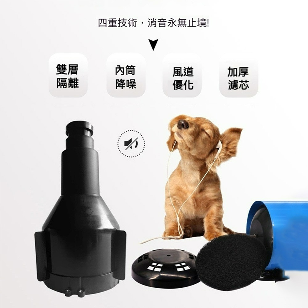 強力速乾寵物吹水機 靜音吹風機 高速吹乾機 狗狗吹毛機 貓咪烘毛機 寵物美容吹風機 洗車吹水機 寵物烘乾機-細節圖6