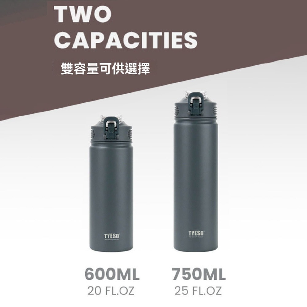 TYESO泰碩 彈蓋吸管保溫杯 TS-8771C 雙層真空304不鏽鋼 保冷保溫 咖啡水杯 隨行杯 保溫瓶-細節圖7