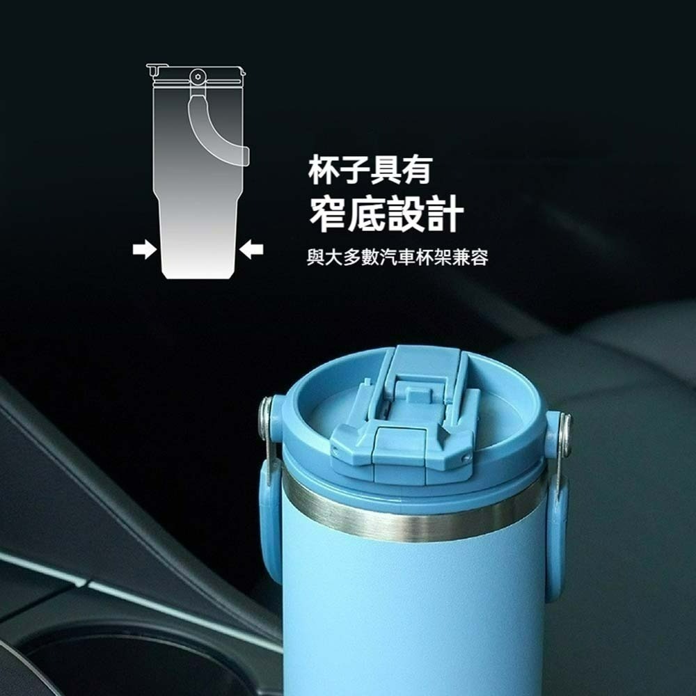 TYESO泰碩 不鏽鋼手提保溫杯 304雙層真空 保冷保溫水杯 隨行杯 旅行杯 咖啡杯 保溫瓶 環保杯-細節圖5