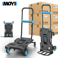 MOYI 摺疊手推車 大容量多功能購物推車 收納推車 露營手拉車 野餐推車 折疊推車 行李車 購物車 可收折設計