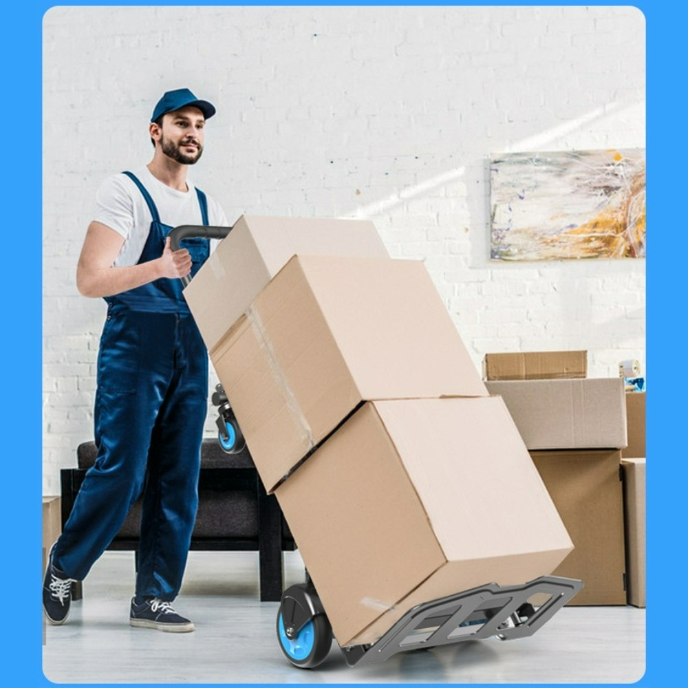 MOYI 摺疊手推車 大容量多功能購物推車 收納推車 露營手拉車 野餐推車 折疊推車 行李車 購物車 可收折設計-細節圖10