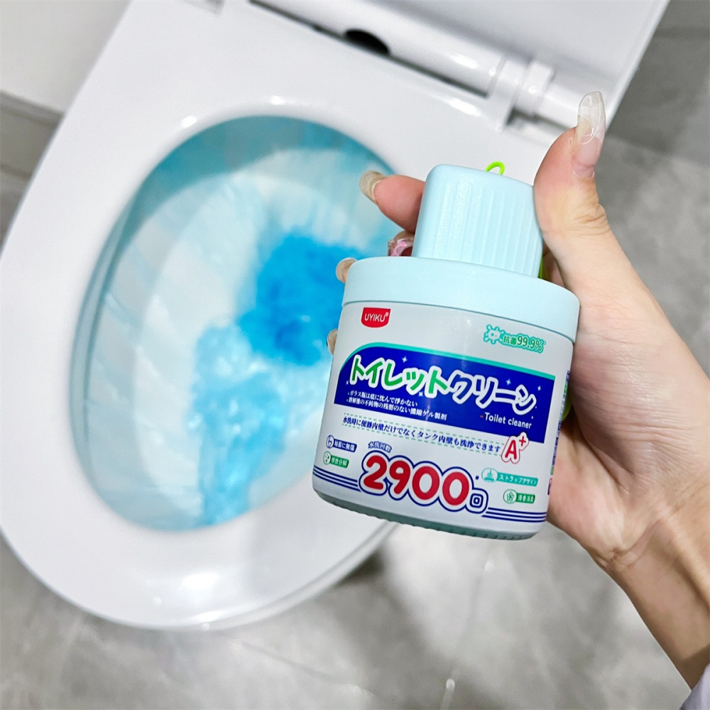 日本UYIKU馬桶自動清潔劑 馬桶清潔球 馬桶芳香劑 洗廁球 除臭殺菌清潔磚 洗馬桶藍泡泡 自動除臭潔廁劑 馬桶除垢-細節圖4