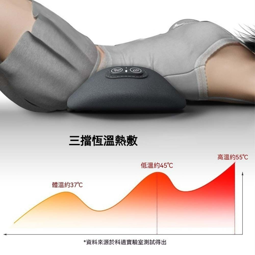 科適護腰墊 電動按摩腰墊 熱敷腰靠 人體工學記憶棉腰枕 腰椎支撐墊 震動按摩墊 恆溫熱敷護腰枕 腰部靠墊-細節圖6