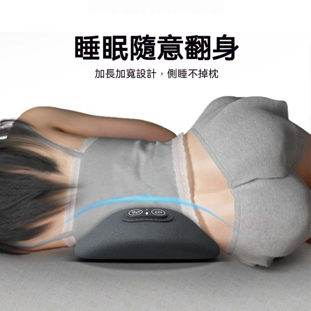 科適護腰墊 電動按摩腰墊 熱敷腰靠 人體工學記憶棉腰枕 腰椎支撐墊 震動按摩墊 恆溫熱敷護腰枕 腰部靠墊-細節圖7