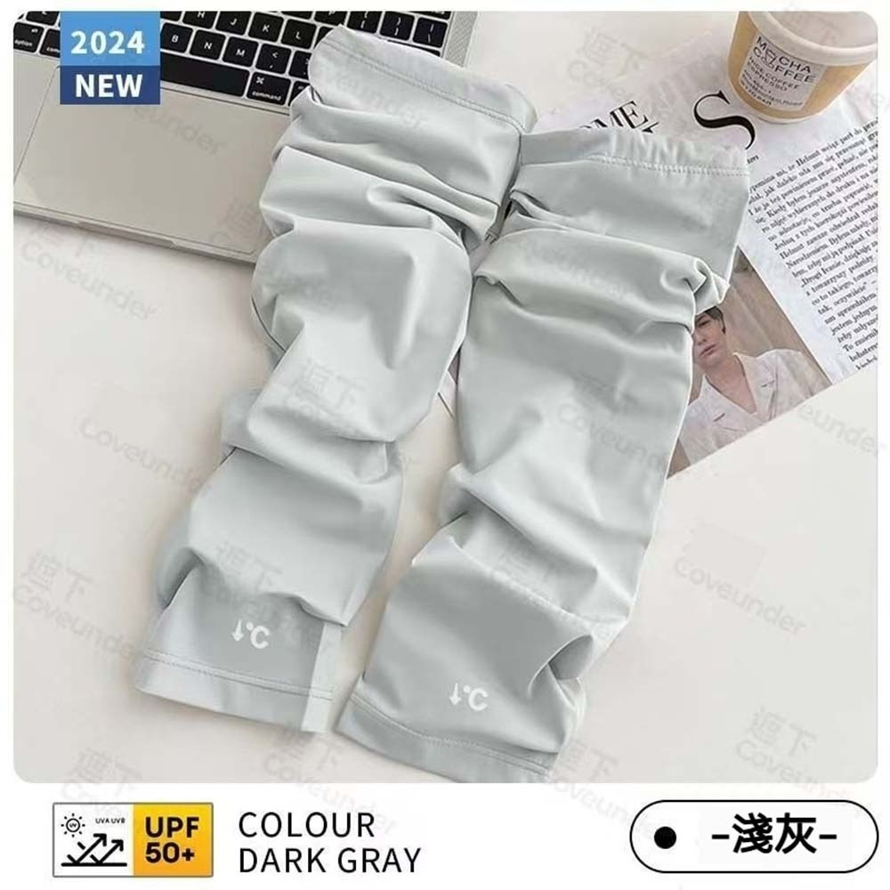 寬鬆版涼感防曬袖套 冰絲袖套 涼感袖套 防曬袖套 男女通用 涼感手袖 運動袖套 涼感冰袖 防紫外線袖套 開車騎車袖套-規格圖8