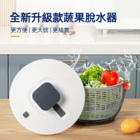 按壓蔬菜脫水器 沙拉甩水器 瀝水器 廚房蔬果清洗籃 洗菜籃 甩乾器 蔬菜瀝乾器 手壓式脫水機 食材清洗器 居家廚房用品