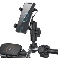 WUPP X型鋁合金機車手機支架 防摔防震 固定穩固 可調角度 手機架 摩托車導航架 機車手機固定座 鋁合金支架