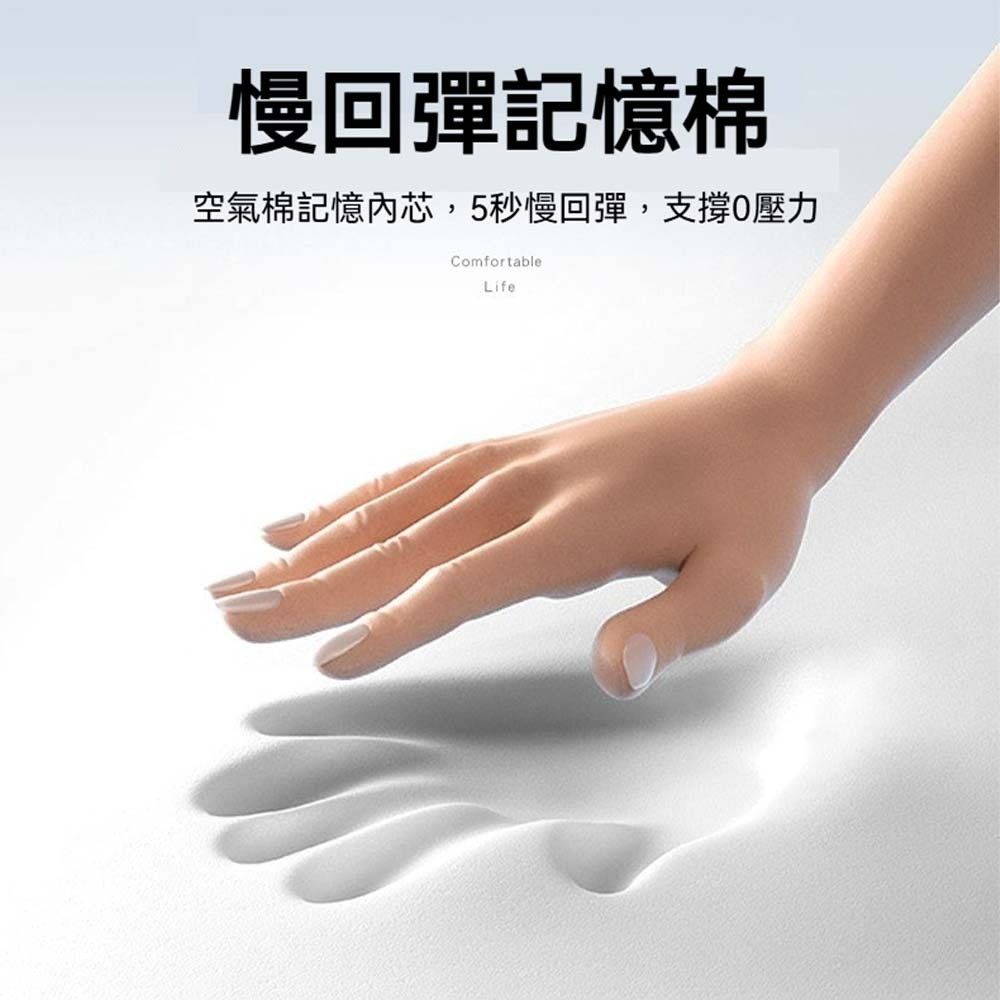 人體工學可調節頭枕 椅背頭靠 增高支撐 午睡靠枕 電腦椅頸枕 可上下前後調節 通用椅背 透氣記憶棉舒壓款-細節圖5