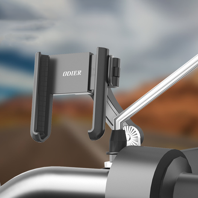 ODIER偶地快拆式導航手機支架 機車手機架 單車支架 快速拆裝 手機固定架 騎行導航 龍頭支架 穩固防震 可調角度-細節圖5