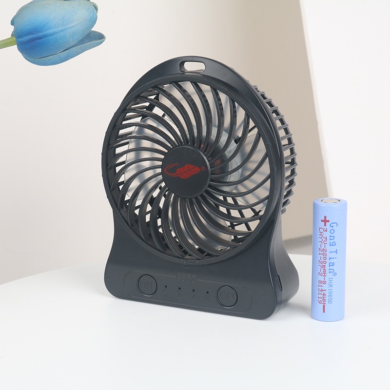 共田便攜式充電風扇 桌面手持兩用 小風扇 三段風速 調節式輕音低噪 USB迷你風扇 隨身風扇 戶外旅行學生用電扇-規格圖9