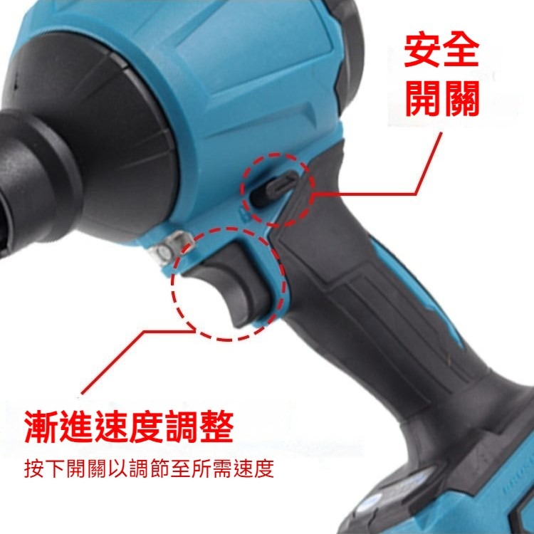 無刷吹塵槍 多功能吹吸兩用 工具用除塵機 電動吹塵器 氣泵抽氣機 充氣抽氣兩用 橡膠噴嘴 氣床充氣 沙灘球充氣工具-細節圖8