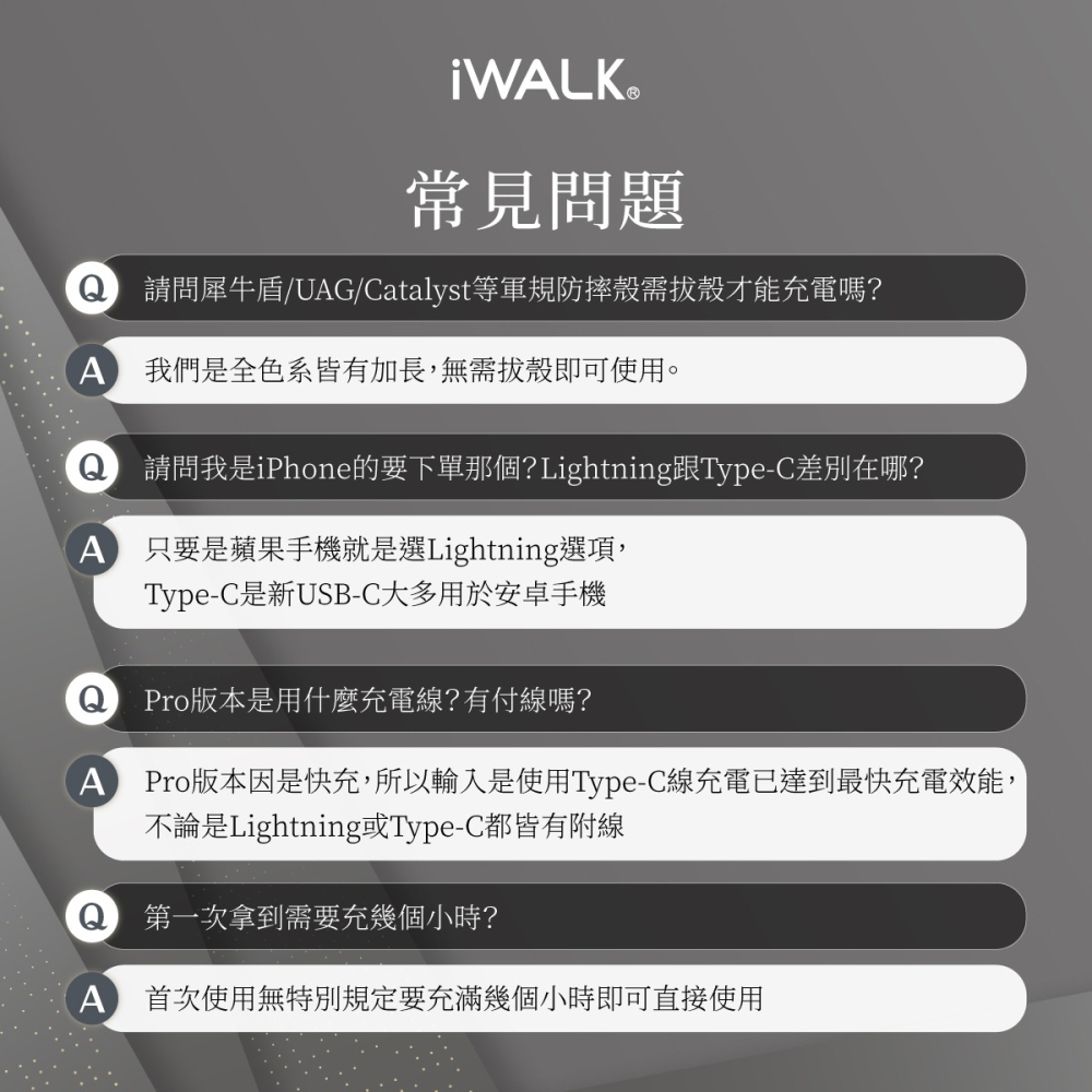 iWALK Pro 5代 快充直插式行動電源 升級口袋電源 18W快充 迷你免帶線 隨插即充 Type-C專用 迷你-細節圖11