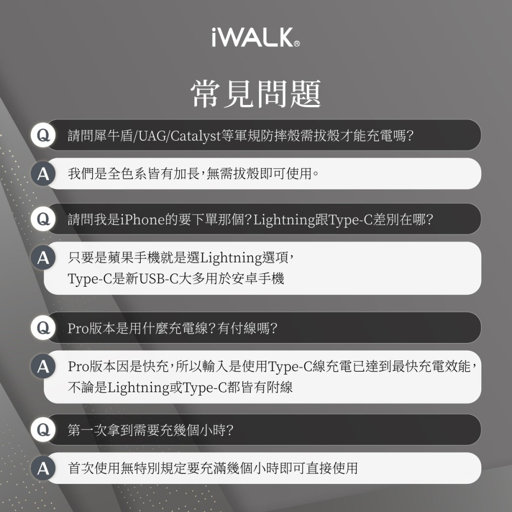 iWALK Pro 5代 快充直插式行動電源 升級口袋電源 18W快充 迷你免帶線 隨插即充 Type-C專用 迷你-細節圖11