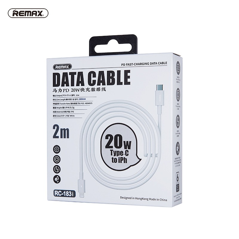 REMAX 20W Type-C to Lightning 快充線 PD閃充 C轉L 2M快充傳輸線 iPhone快充-細節圖2