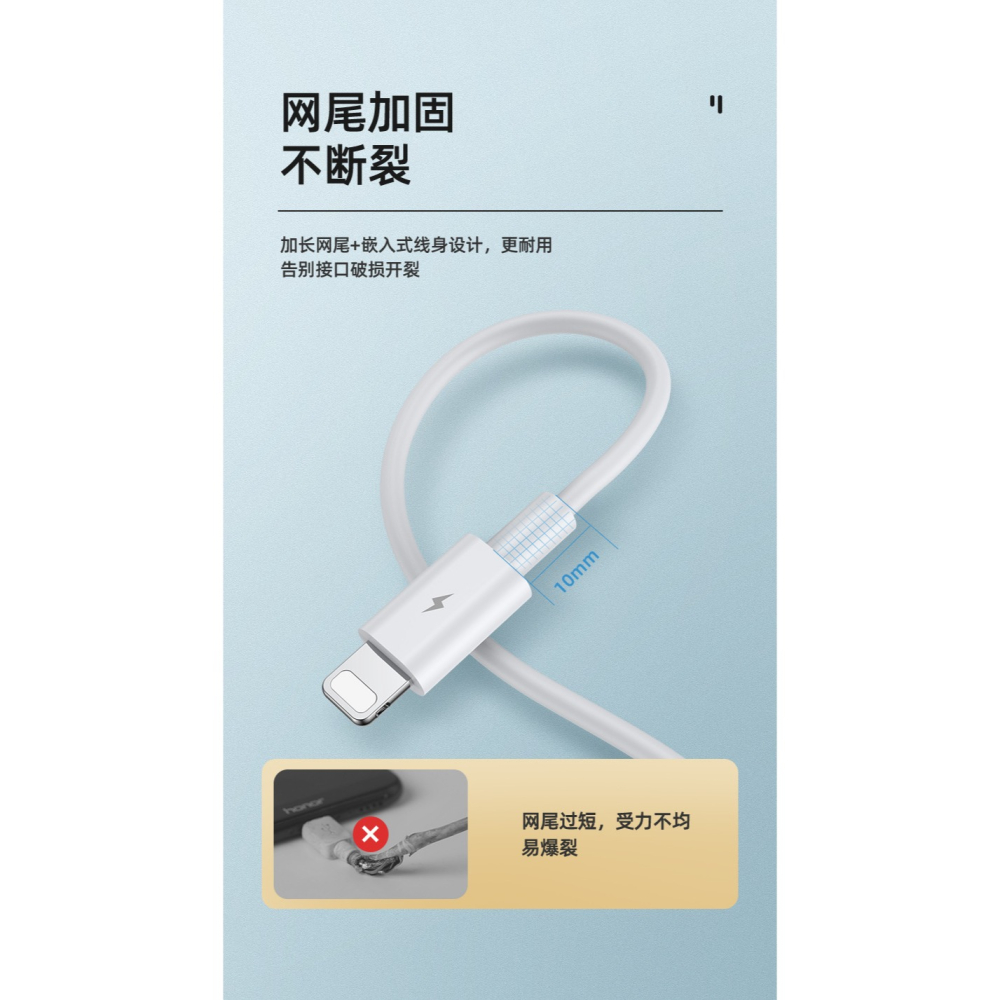REMAX 20W Type-C to Lightning 快充線 PD閃充 C轉L 2M快充傳輸線 iPhone快充-細節圖10