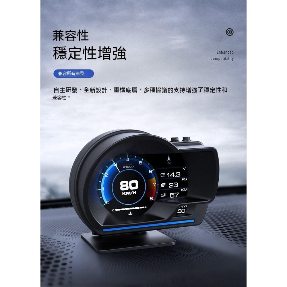 ActiSafety 多功能液晶儀表A500 車速轉速水溫電壓OBD2行車電腦 故障碼清除 ECU數據顯示 汽車多功能-細節圖9