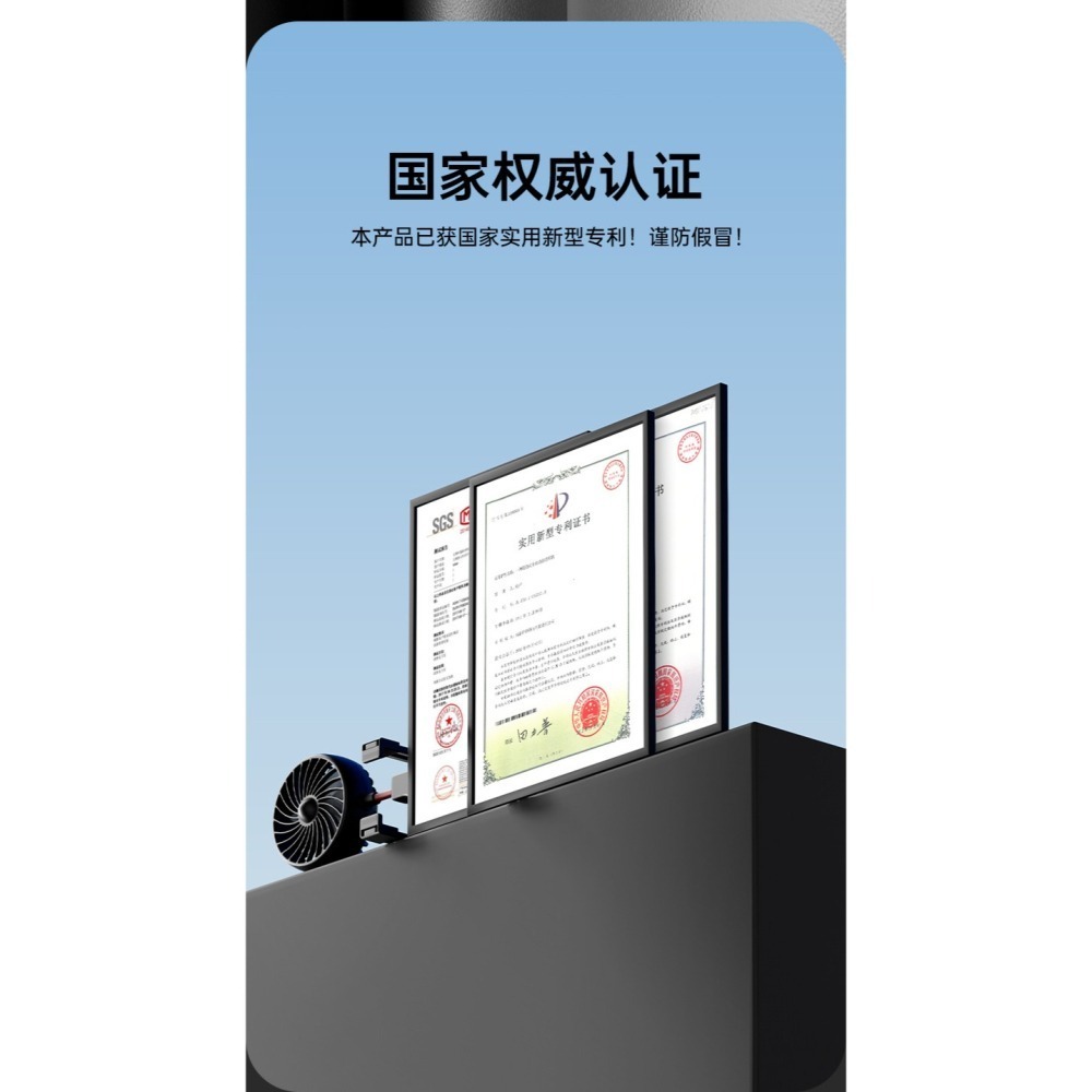 M7車用後視鏡雙頭風扇 車載風扇 冬季車內循環扇 360度可調 三段風速 後座降溫 汽車USB風扇 兒童後座通風-細節圖4