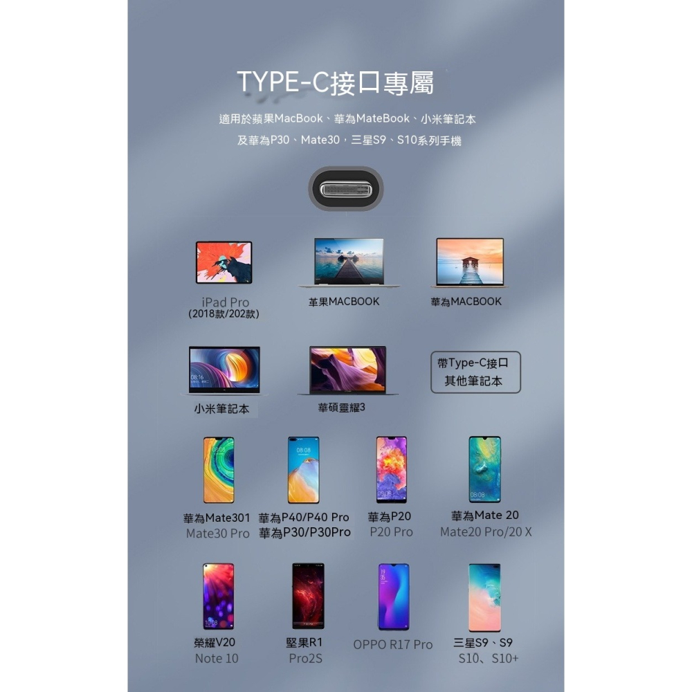 TYPE-C HUB 六合一多功能拓展塢 4K HDMI 讀卡機 USB3.0集線器 PD快充筆電擴充轉接器 安卓平板-細節圖10