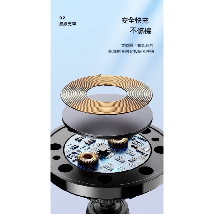 REMAX 10W 無線充電出風口手機支架 RM-C41 車用充電器 吸附式手機架 快速充電 車載無線充 車用出風口-細節圖7