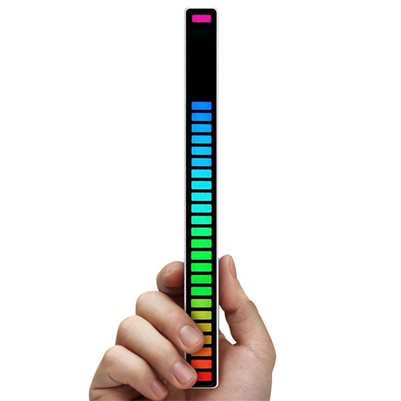 APP調整聲控七彩LED燈 RGB音控氛圍燈 聲場收音節奏燈 音樂燈條 桌面電競燈 手機APP控制 USB七彩律動燈-細節圖7