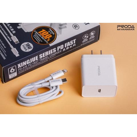 PRODA 星爵 18W PD快充充電器 PD-A16 Type-C快充頭 旅充插頭 USB-C充電器 18W大功率-細節圖11