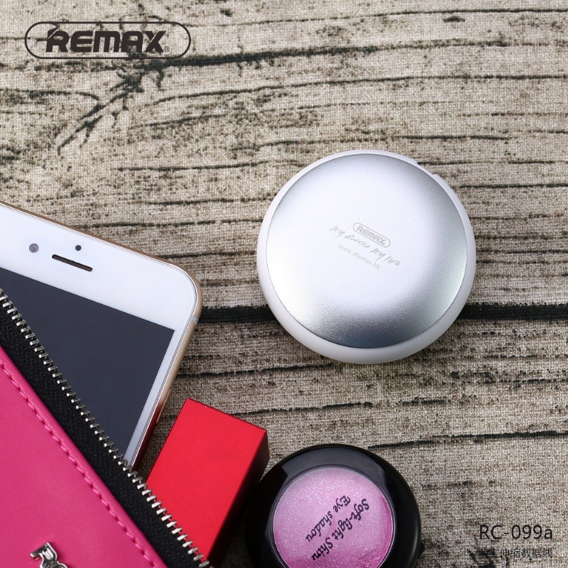 REMAX RC-099a 萌寶伸縮充電線 Type-C 伸縮快充 傳輸線 收納便攜 耐折不纏繞 白色-細節圖3