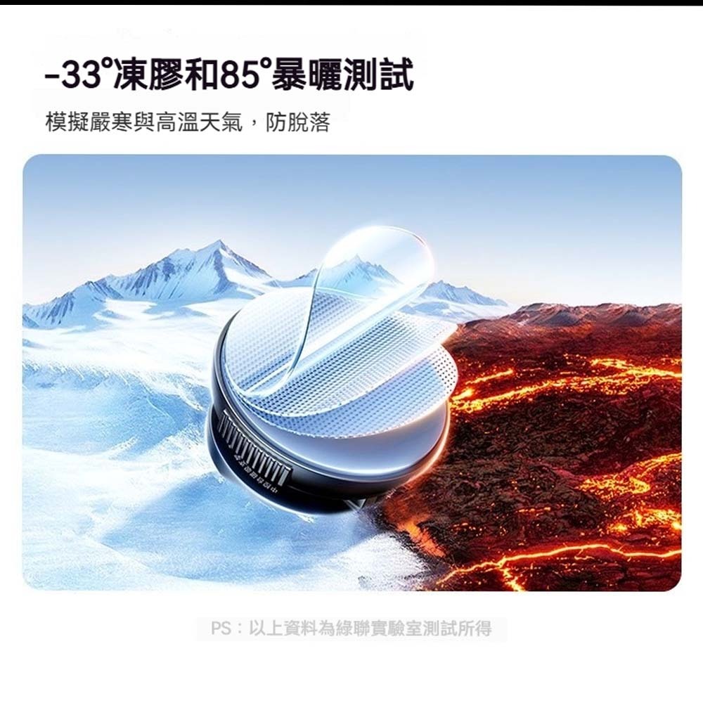 綠聯 磁吸車用支架 真空吸附 720度旋轉 穩固不掉落 車載手機架 MagSafe手機支架 奈米黑科技黏膠底盤-細節圖7