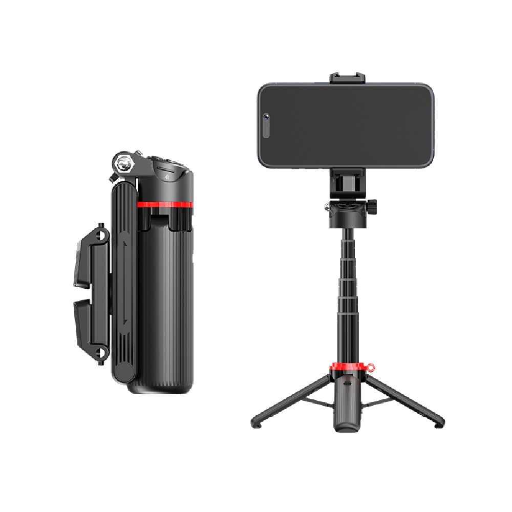 CYKE超迷你自拍桿 按鍵即開 360度旋轉 手柄輔助拍照 三腳架手機支架 隨身便攜 旅拍直播穩定器-規格圖11