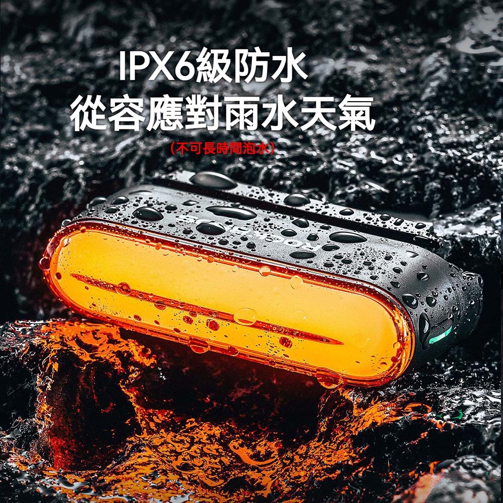 ROCKBROS 洛克兄弟 自行車磁吸尾燈 USB充電 強力磁吸安裝 高亮警示 防水騎行安全燈-細節圖5