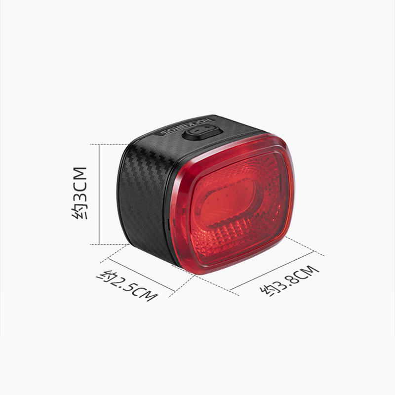 ROCKBROS 洛克兄弟 自行車智能感應剎車燈 煞車自動高亮 USB充電 防水安全尾燈-細節圖9