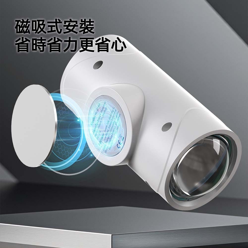 人體感應小夜燈 七彩漸變氛圍燈 光控運動感應 Type-C 充電 磁吸安裝 走廊樓梯床邊燈-細節圖6