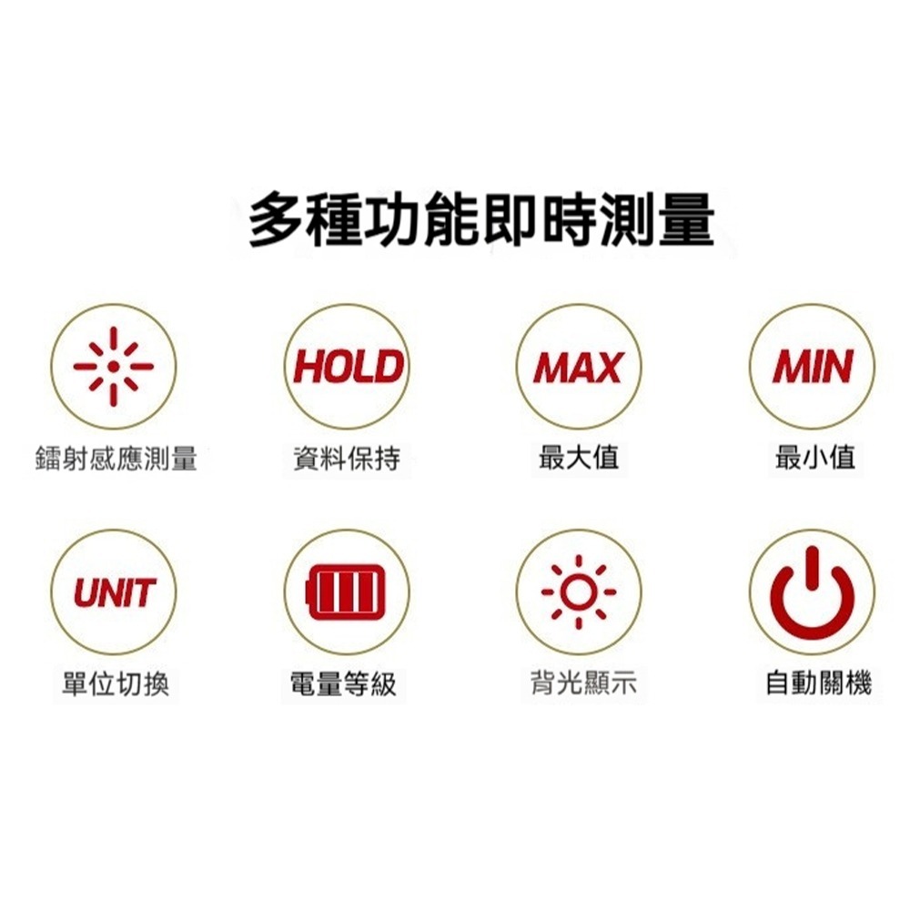 TASI 特安斯 數位雷射轉速計 工業級 轉速錶 接觸非接觸兩用 RPM 高精度測量-細節圖10