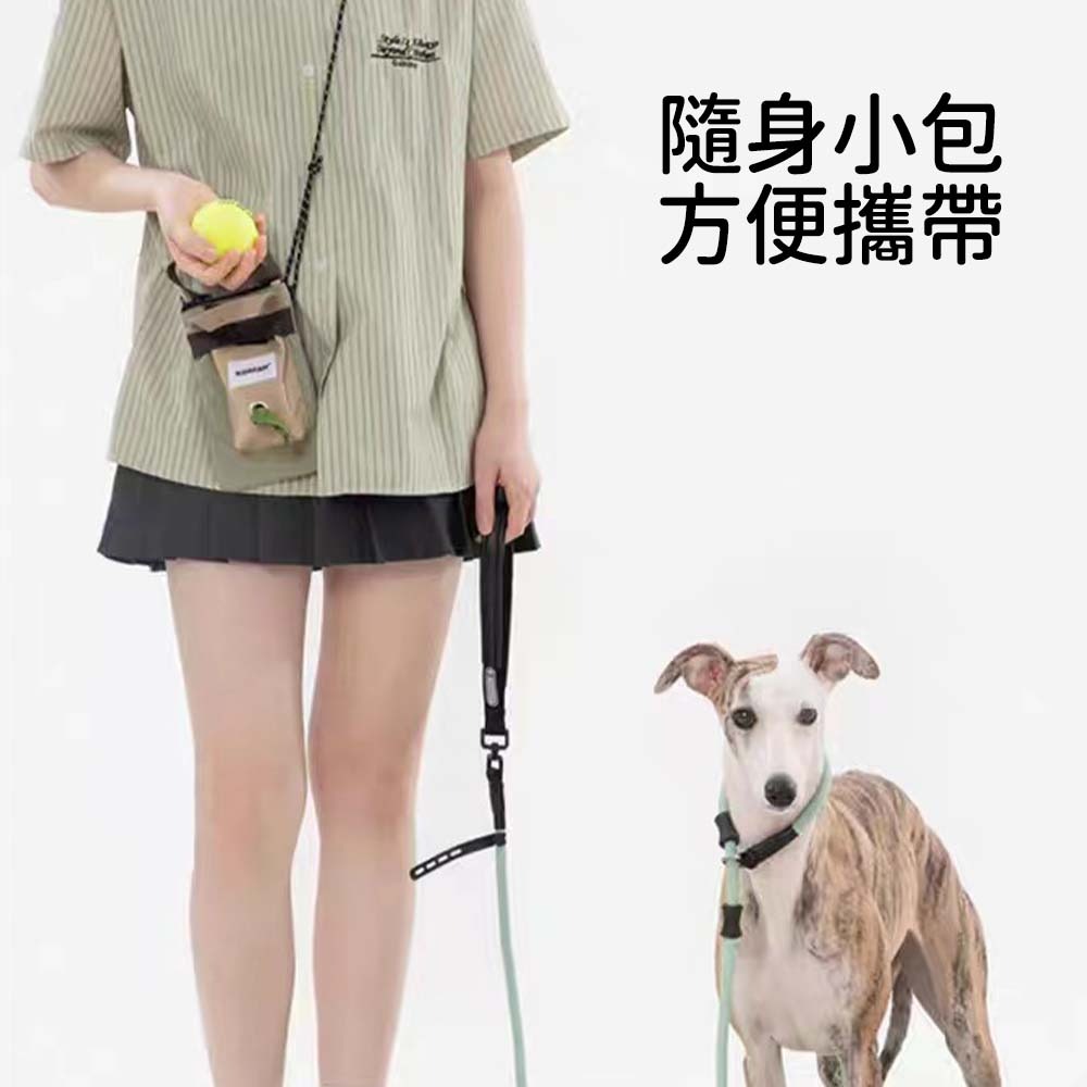 HIDREAM斜跨小包 寵物外出包 撿便袋 收納小包 休閒肩背包 可調節背帶 寵物隨行包 外出散步包 輕便散步-細節圖5