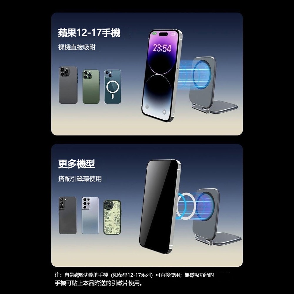 MagSafe 車用手機磁吸支架 超薄摺疊 強力磁吸 防震穩固 出風口／儀表台 iPhone 專用-細節圖8