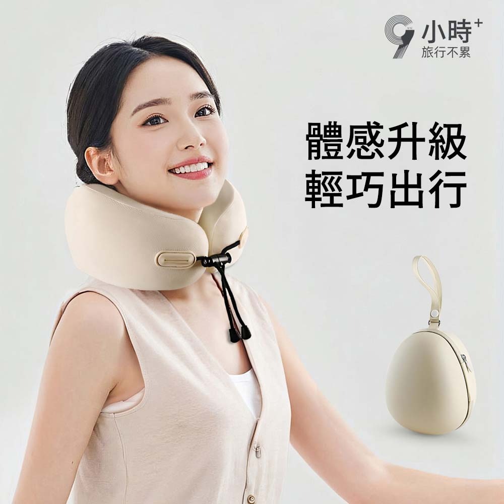 輕量隨性護頸 U 型枕 太空棉記憶枕 360 度支撐 可收納 旅行飛機 車用 午睡 枕頭-細節圖9