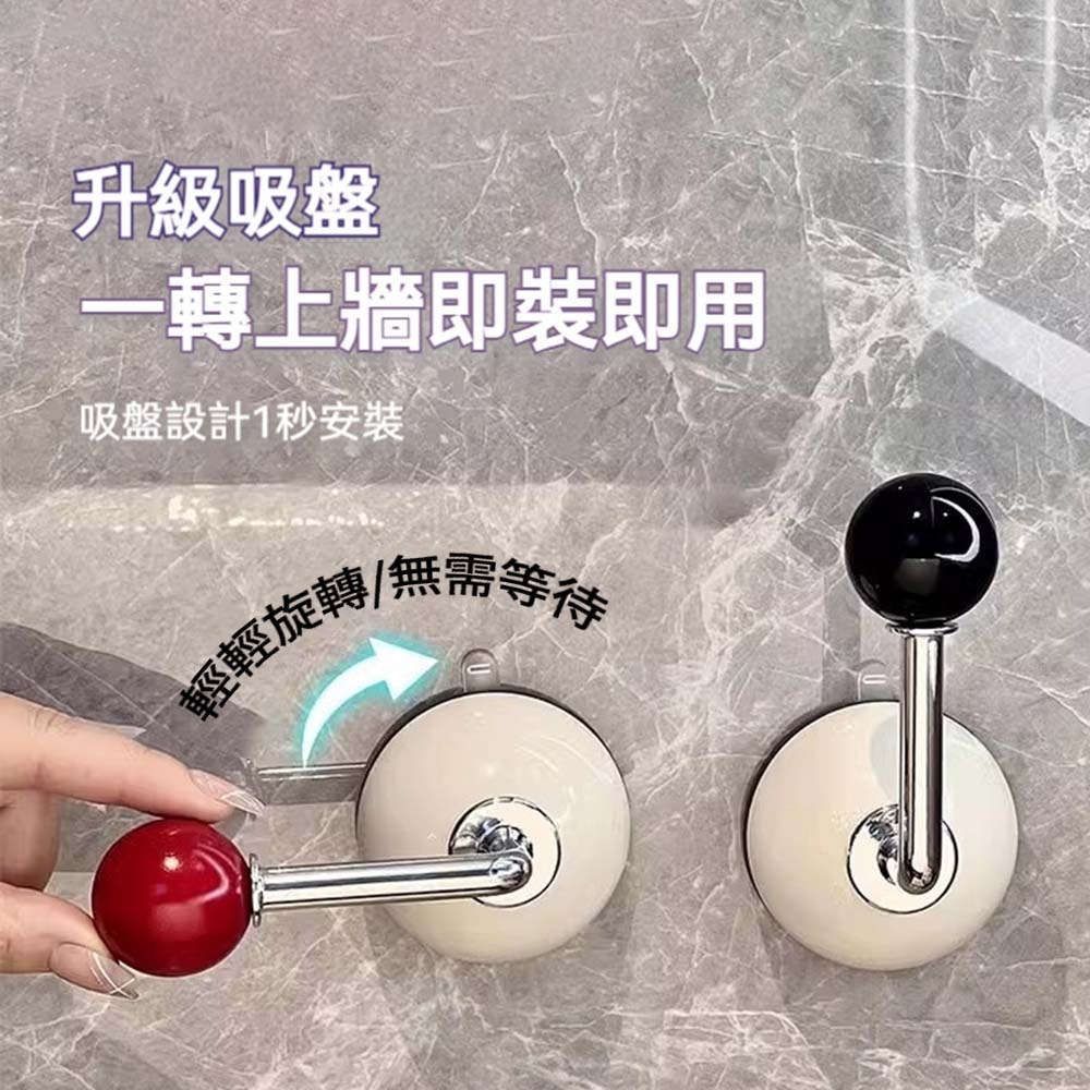 多巴胺無痕吸盤掛鉤 免打孔真空吸附 強力承重壁掛掛勾 浴室廚房收納掛架 可重複拆裝不留痕-細節圖3