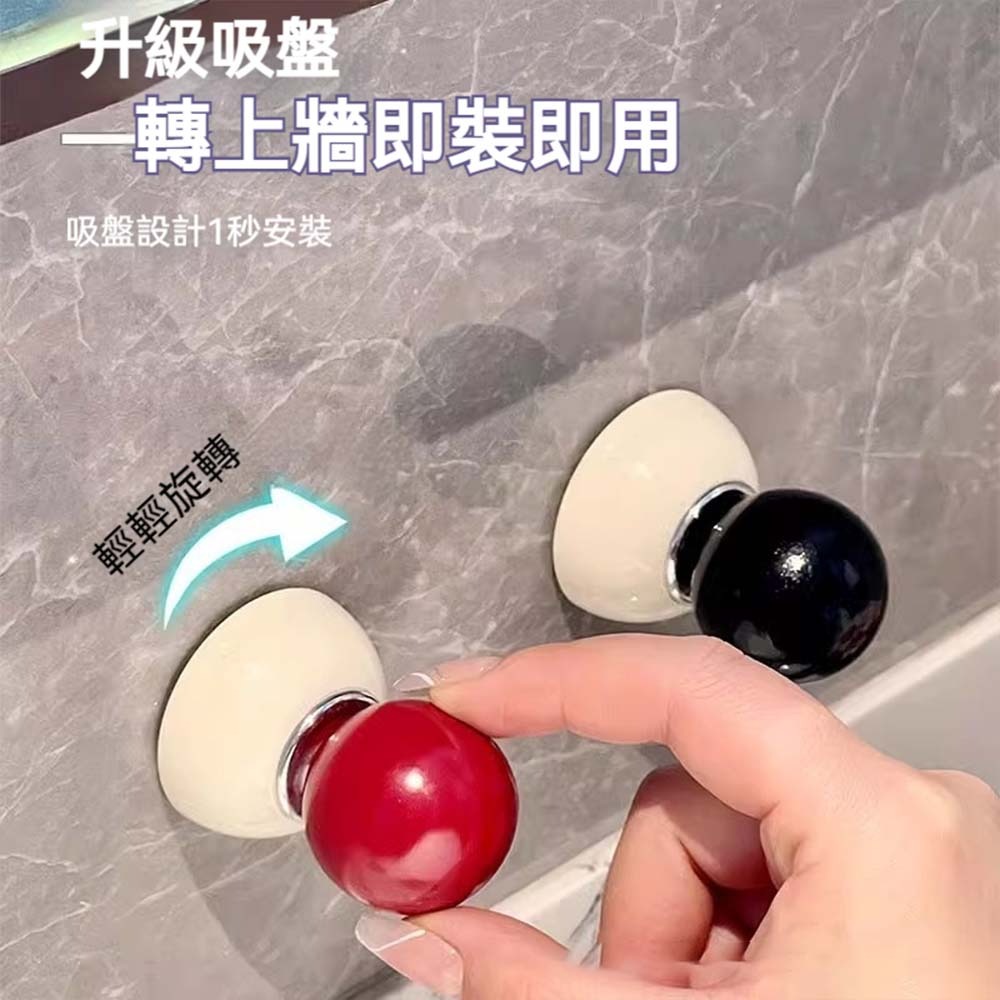 多巴胺無痕吸盤掛鉤 免打孔真空吸附 強力承重壁掛掛勾 浴室廚房收納掛架 可重複拆裝不留痕-細節圖8