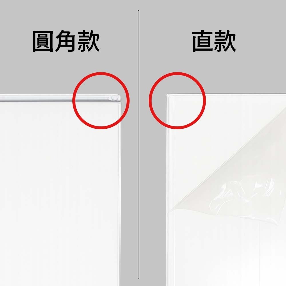 A4 A5 A6 名片夾 圓角透明壓克力牌 展示牌 桌面告示牌 廣告牌 菜單牌 價目表展示架 壓克力立牌 雙面展示-細節圖3