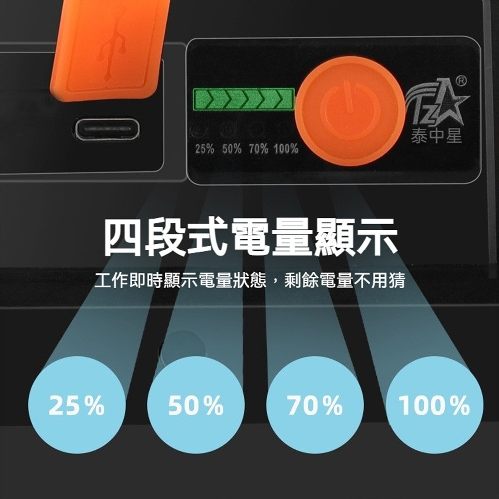 泰中星戶外照明燈 TX-0357 便攜充電工作燈 高亮LED探照燈 4500lm大廣角 4檔調光 露營夜市補光燈 防水-細節圖9