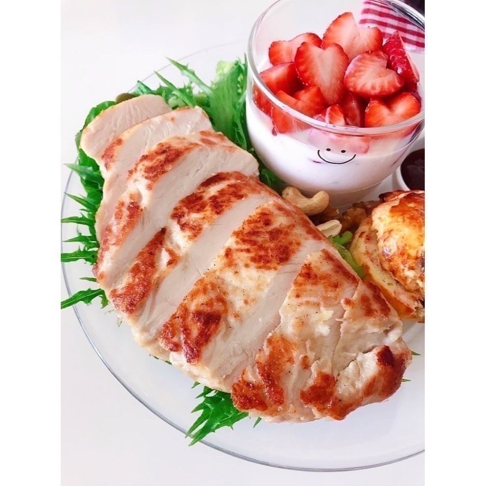 【陽太食品】真空包台灣國產香蒜清胸肉(雞胸去皮去骨)550g 雞胸肉 低溫烹調 健身 高蛋白 減醣 生酮 低脂-細節圖2
