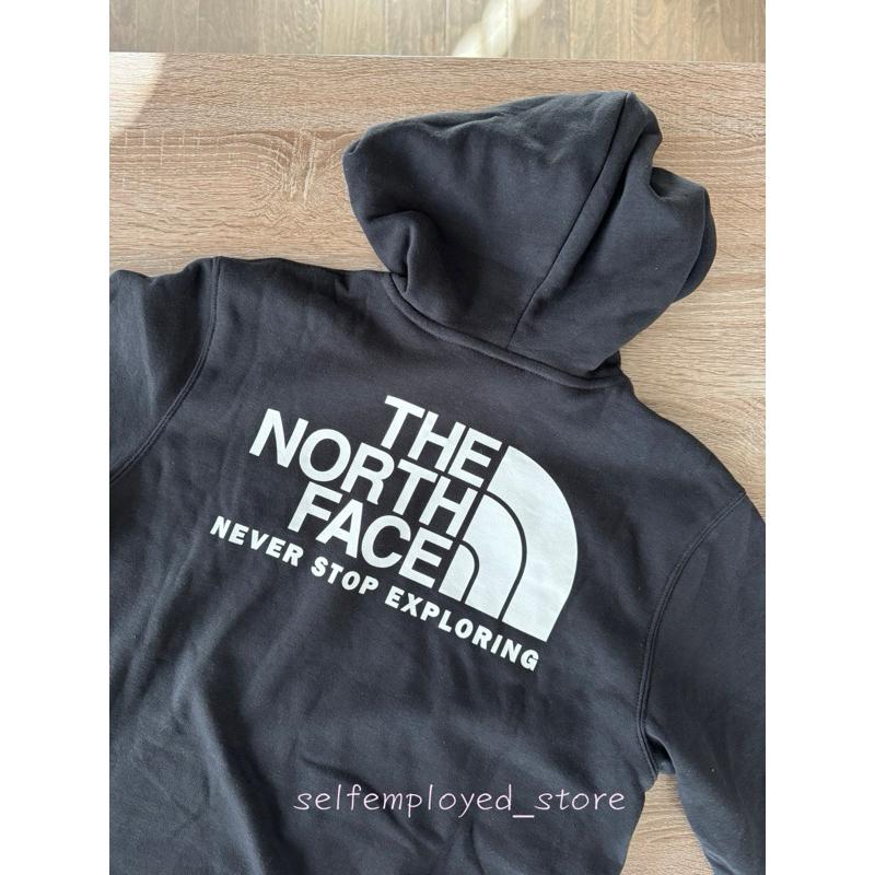 [SE美國代購]  The North Face 北臉 經典小logo帽T 背後大logo 連帽踢 純棉 內刷毛 情侶-細節圖4