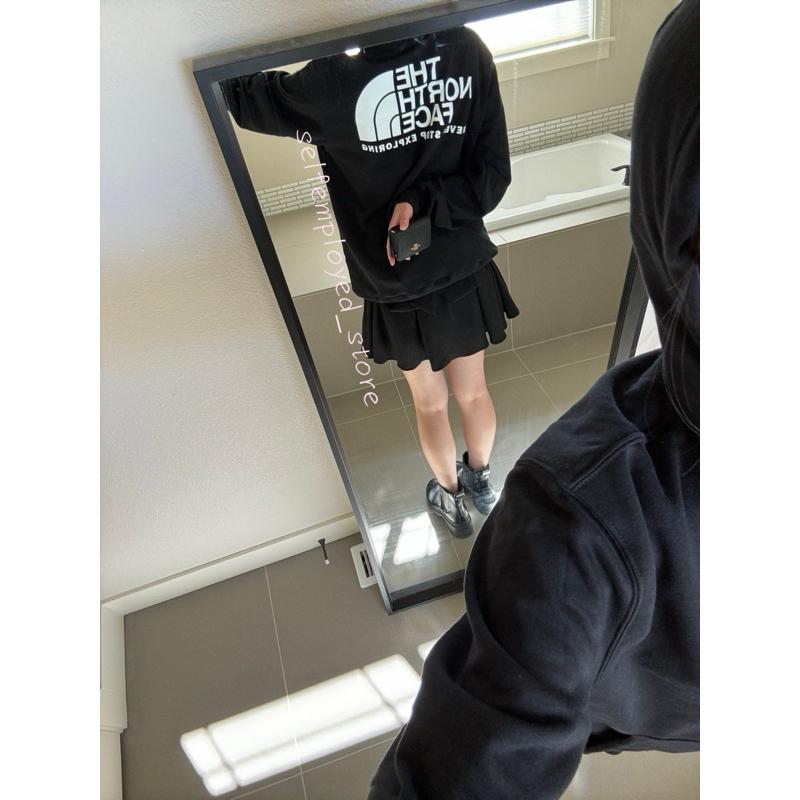 [SE美國代購]  The North Face 北臉 經典小logo帽T 背後大logo 連帽踢 純棉 內刷毛 情侶-細節圖9