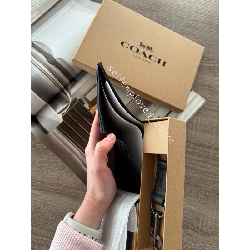 [S.E美國代購］COACH 男夾禮盒組 經典黑 短夾 證件夾 名片夾 聖誕限定 送禮 禮物 限量-細節圖5