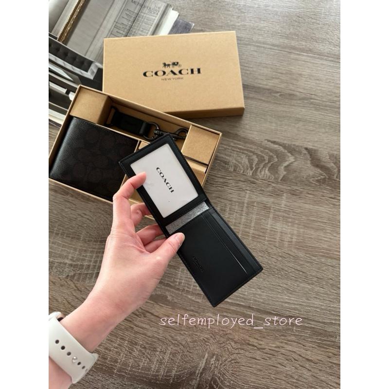 ［S.E美國代購］COACH 男夾禮盒組 經典老花樣式  短夾 證件夾 名片夾 聖誕限定 送禮 禮物 限量-細節圖6
