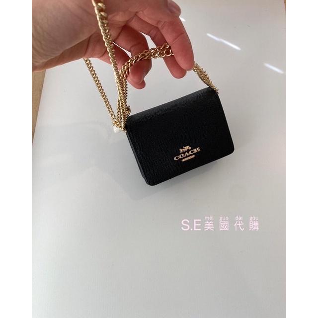 [S.E美國代購］Coach 小廢包 斜背包 鏈條包 小包 零錢包-細節圖3