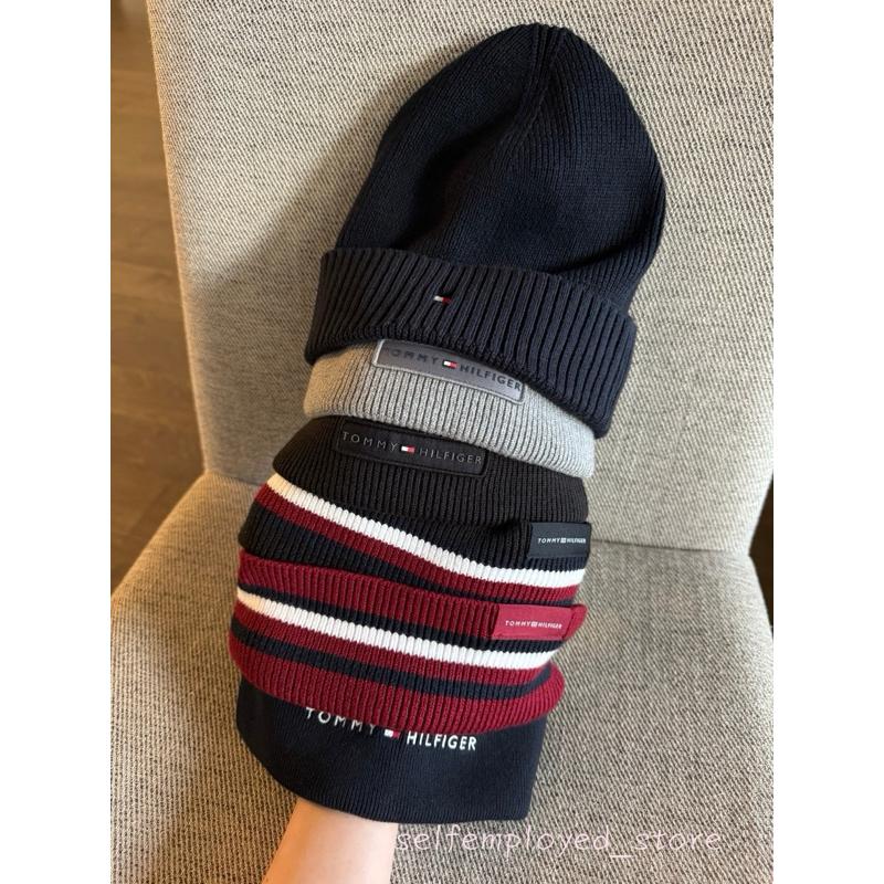 [S.E美國代購］TOMMY HILFIGER 湯米 經典logo刺繡毛帽 針織帽 毛線帽 男女通用 秋冬限定 保暖-細節圖2