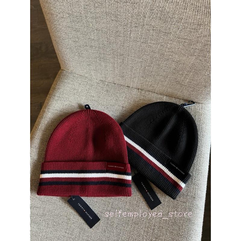 [S.E美國代購］TOMMY HILFIGER 湯米 經典logo刺繡毛帽 針織帽 毛線帽 男女通用 秋冬限定 保暖-細節圖4