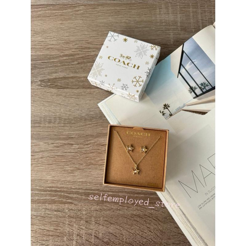 ［S.E美國代購］Coach 星星飾品禮盒組 耳環+項鍊 季節限定 送禮 節慶 情人節 生日-細節圖3