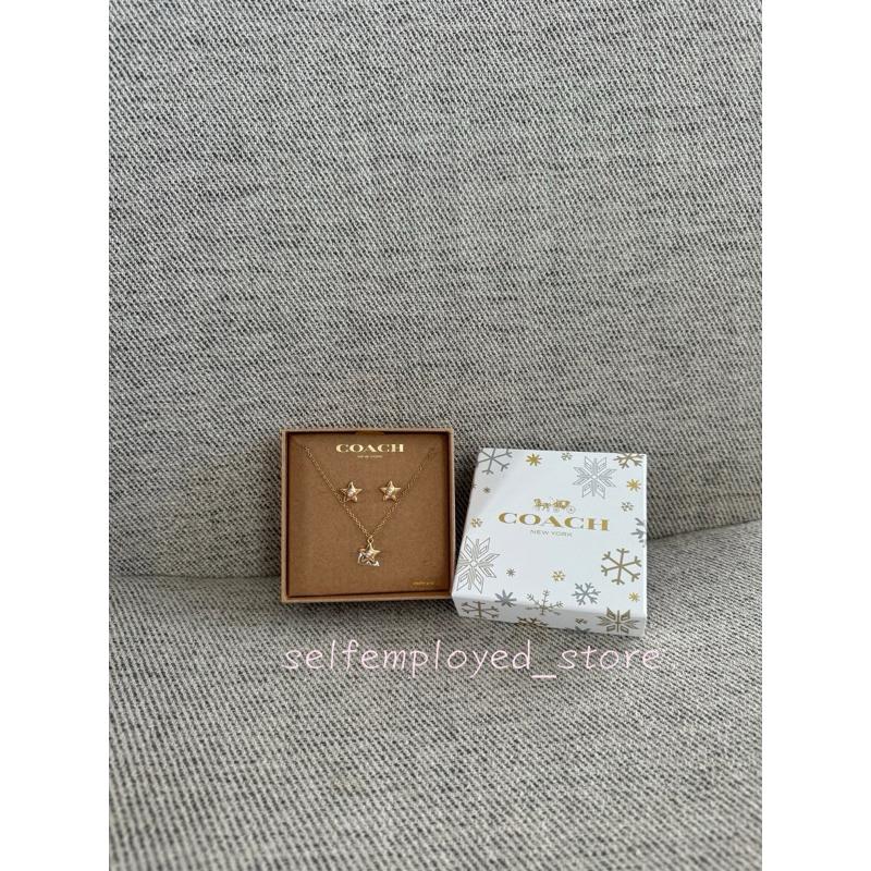 ［S.E美國代購］Coach 星星飾品禮盒組 耳環+項鍊 季節限定 送禮 節慶 情人節 生日-細節圖4